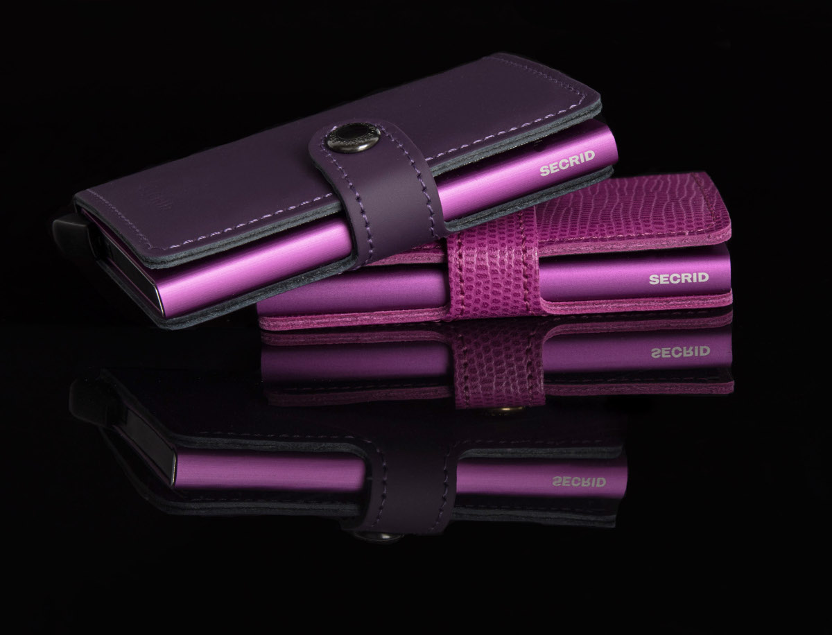 fialové Secrid Miniwallet
