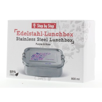 Hama Stainless Steel Lunch Box Purple/Pink - Image 3