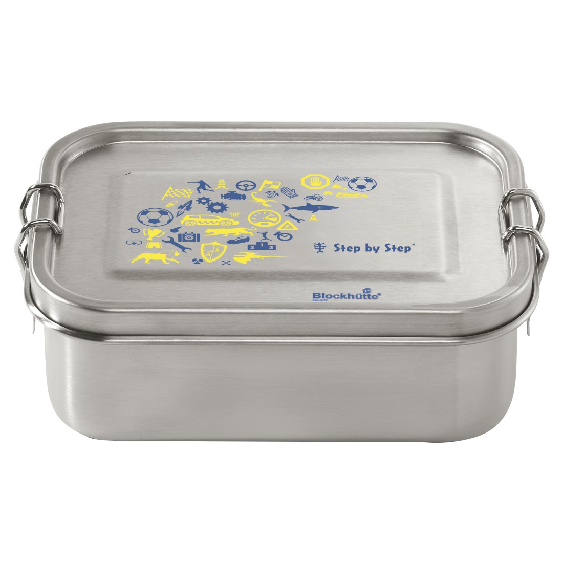 E-shop Hama Stainless Steel Lunch Box Blue/Yellow