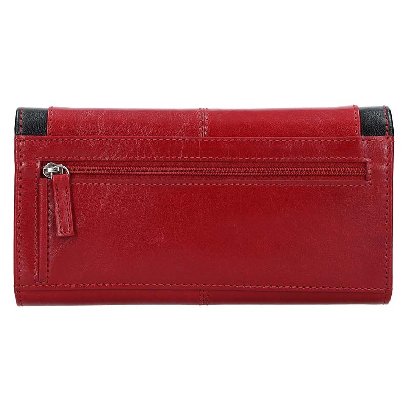 E-shop Lagen Dámská peněženka kožená BLC/4228 Červená/Černá