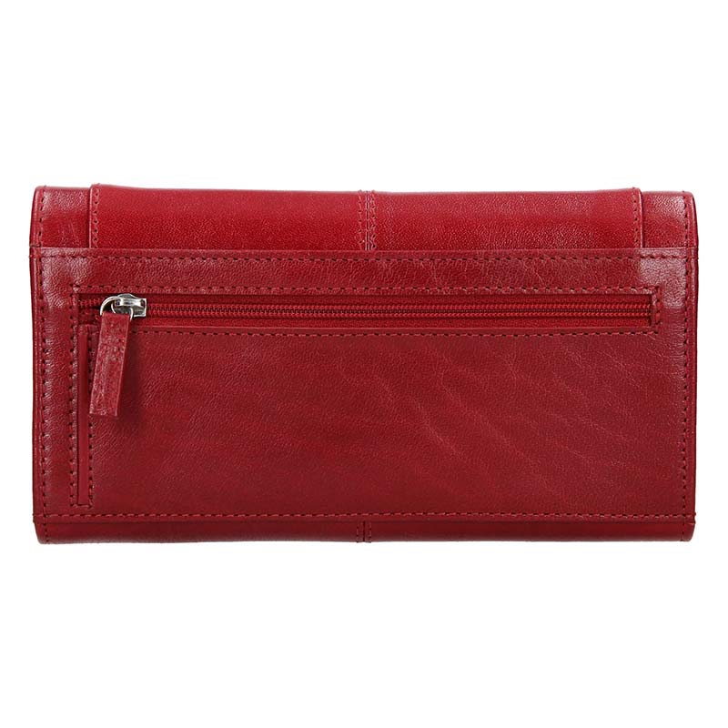 E-shop Lagen Dámská peněženka kožená BLC/4228 Červená/Červená