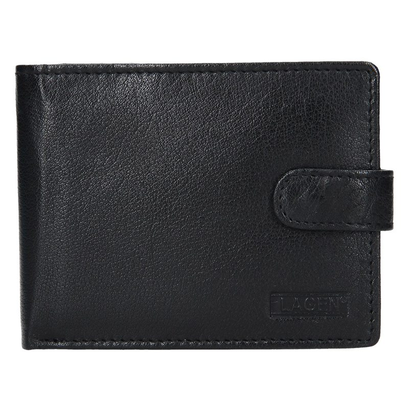 E-shop Lagen Pánská peněženka kožená V 42 Černá