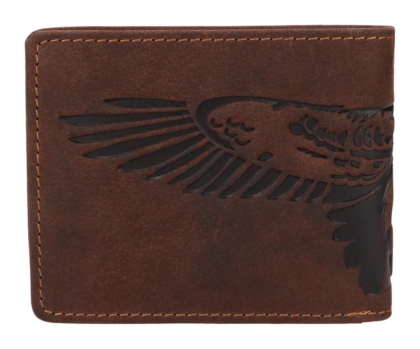 Pánská kožená peněženka Lagen 66-3701 Eagle Brown
