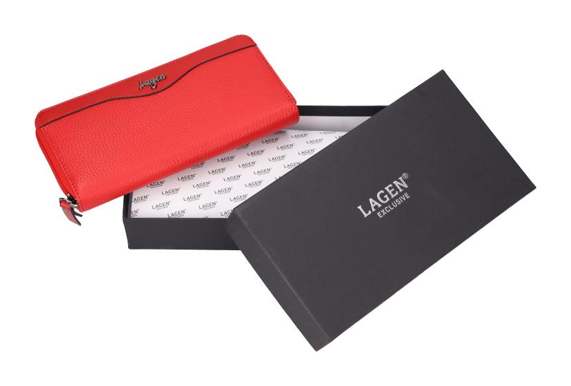 Dámská kožená peněženka Lagen LG 833 Red - Obrázek 4