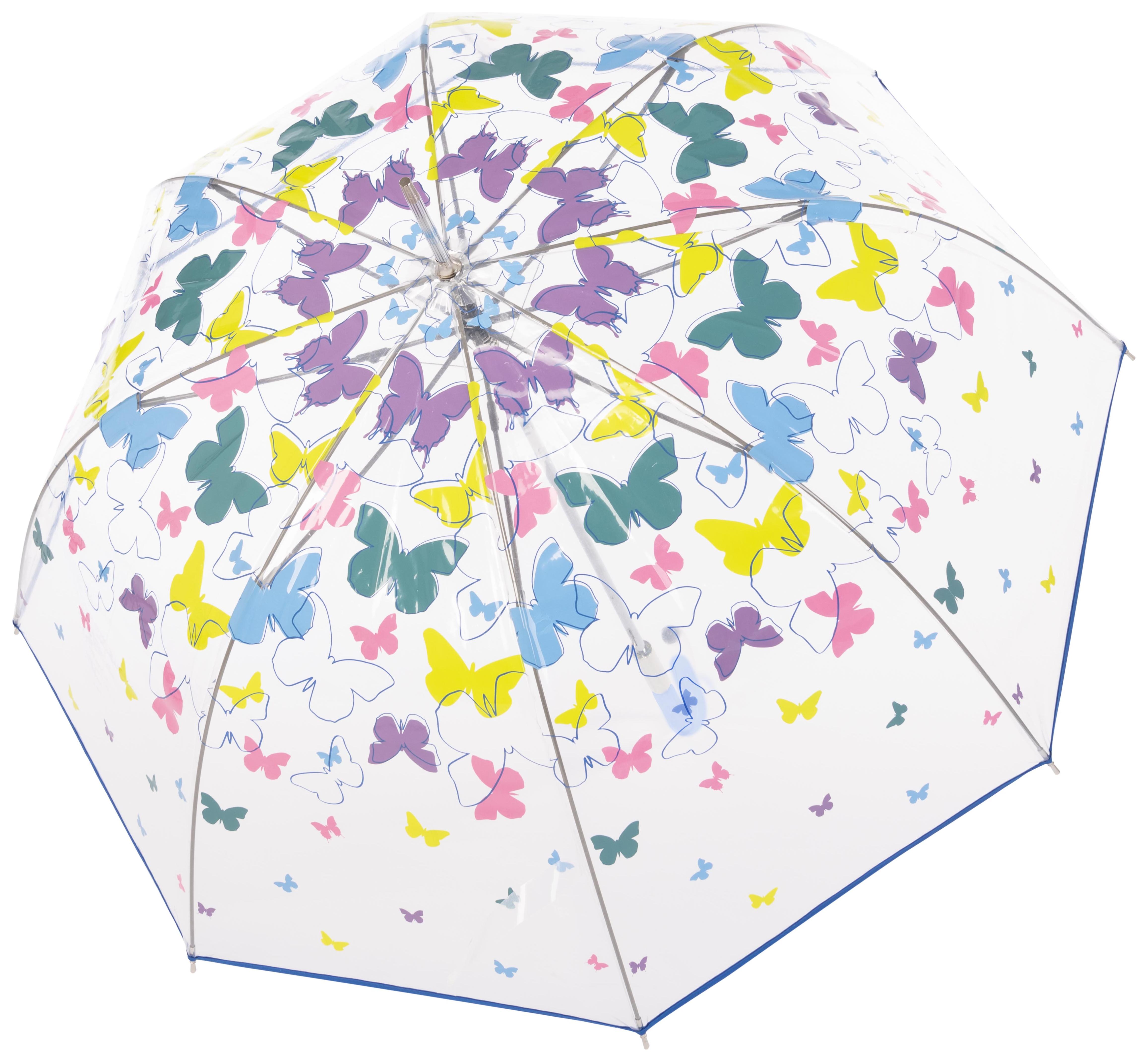 Průhledný deštník Doppler Fiber Long Transparent Spring