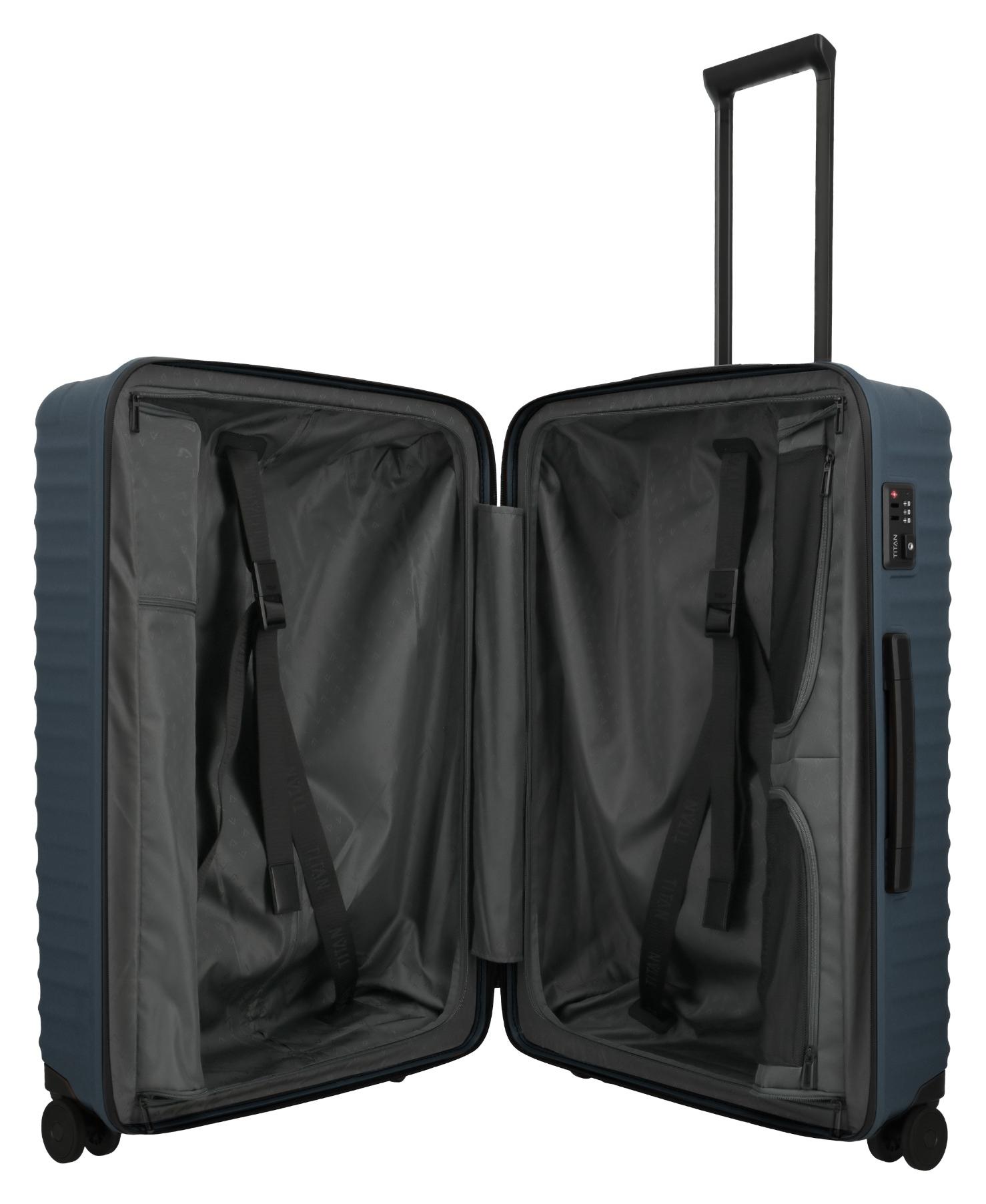 Velký skořepinový kufr Titan Upgrade L Midnight blue