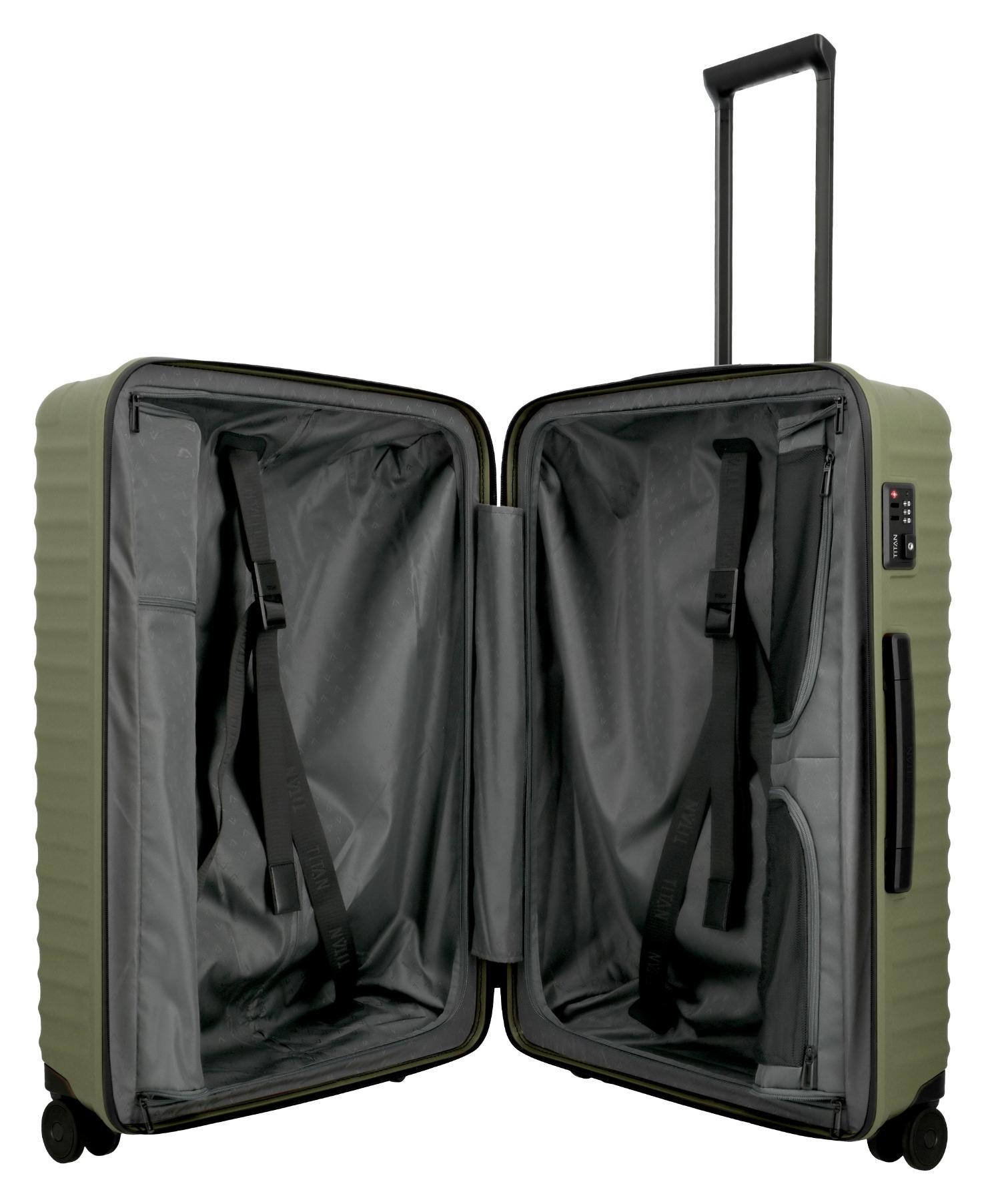 Velký skořepinový kufr Titan Upgrade L Forest green