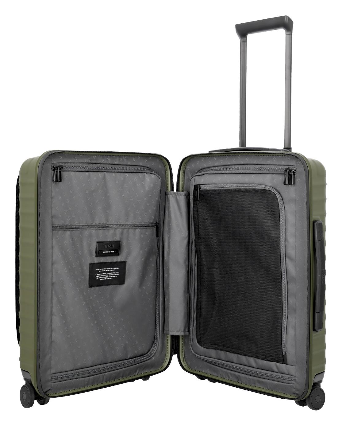 Palubní kufr na notebook Titan Upgrade S23 Front pocket Forest green - Obrázek 5