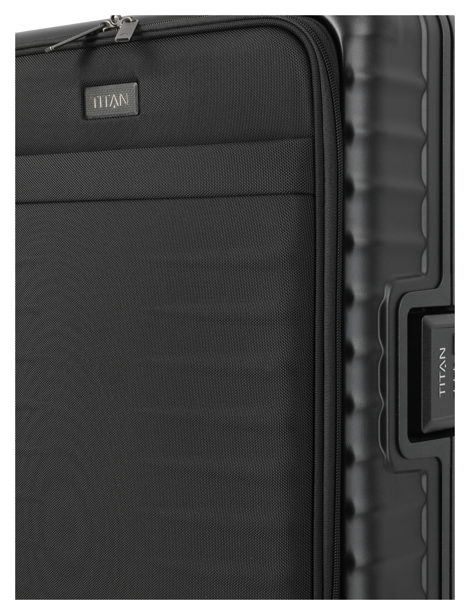 Palubní kufr na notebook Titan Overseas S Front pocket Nightshade black
