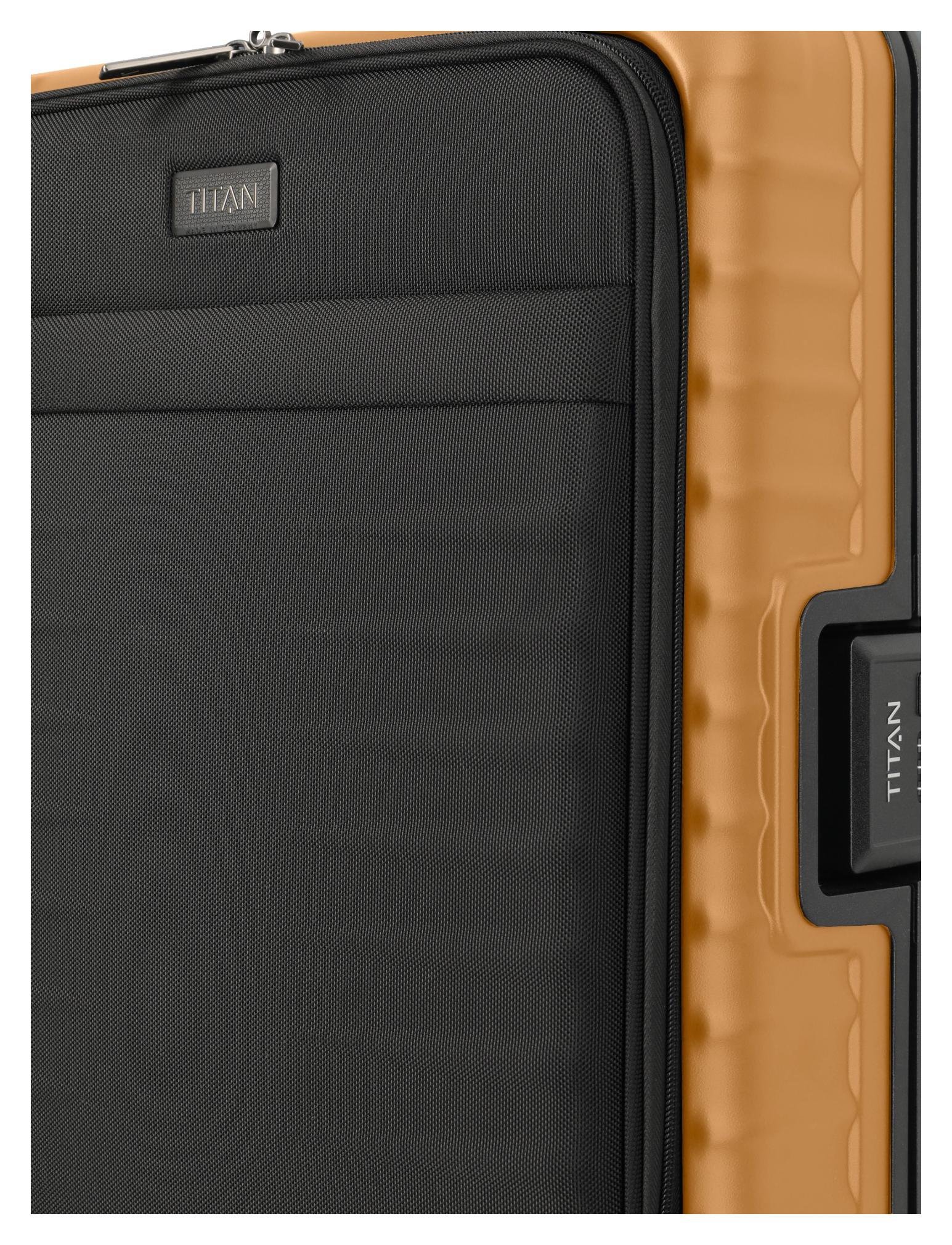Palubní kufr na notebook Titan Overseas S Front pocket Canyon bronze - Obrázek 6