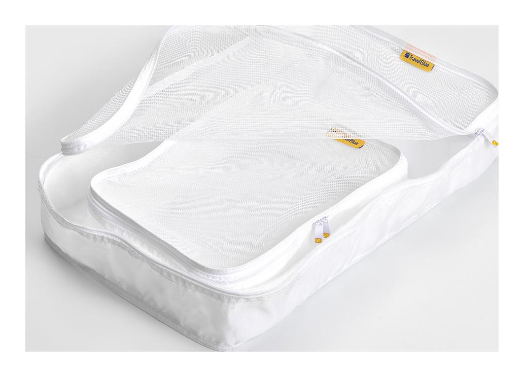 Travel Blue Shirt Organiser White - Image 3