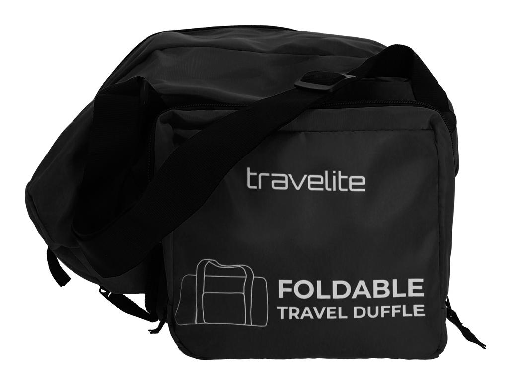 Cestovní taška Travelite Foldable Travel bag Black (obrázek 4)