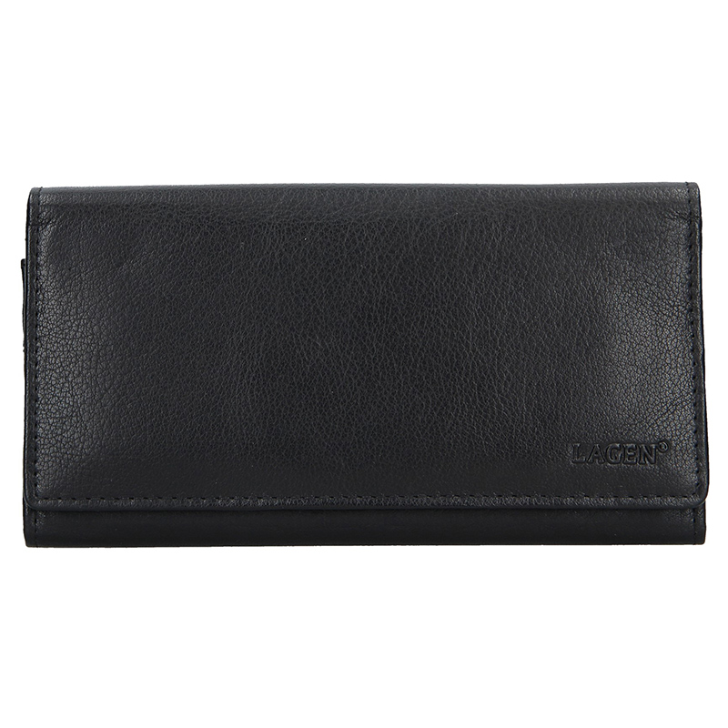 E-shop Lagen Dámská peněženka kožená V13 Černá
