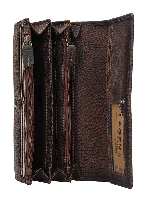 Dámská kožená peněženka Lagen V13/W Brown - Obrázek 3