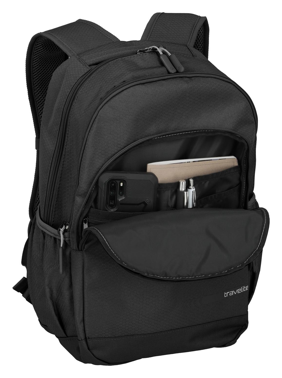 Batoh na notebook Travelite Kick Off Backpack L Black