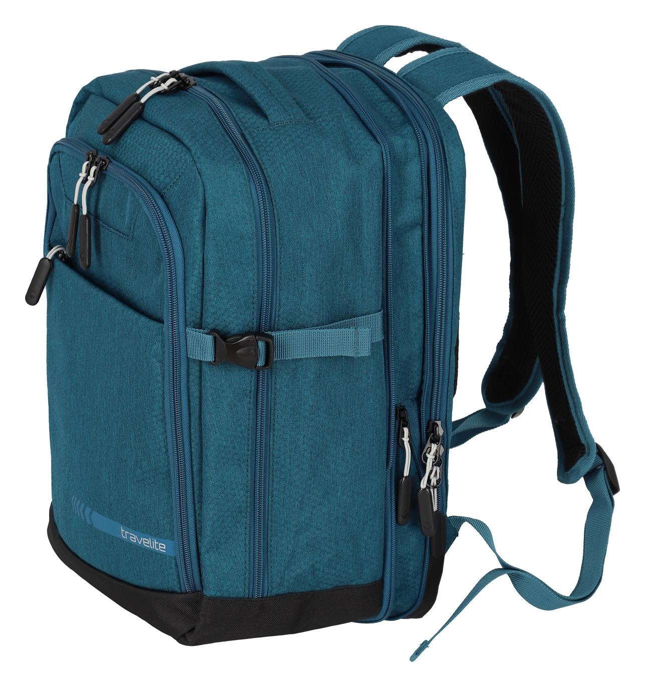 Batoh do letadla 40x20x25 Travelite Kick Off Cabin Backpack Petrol (obrázek 3)