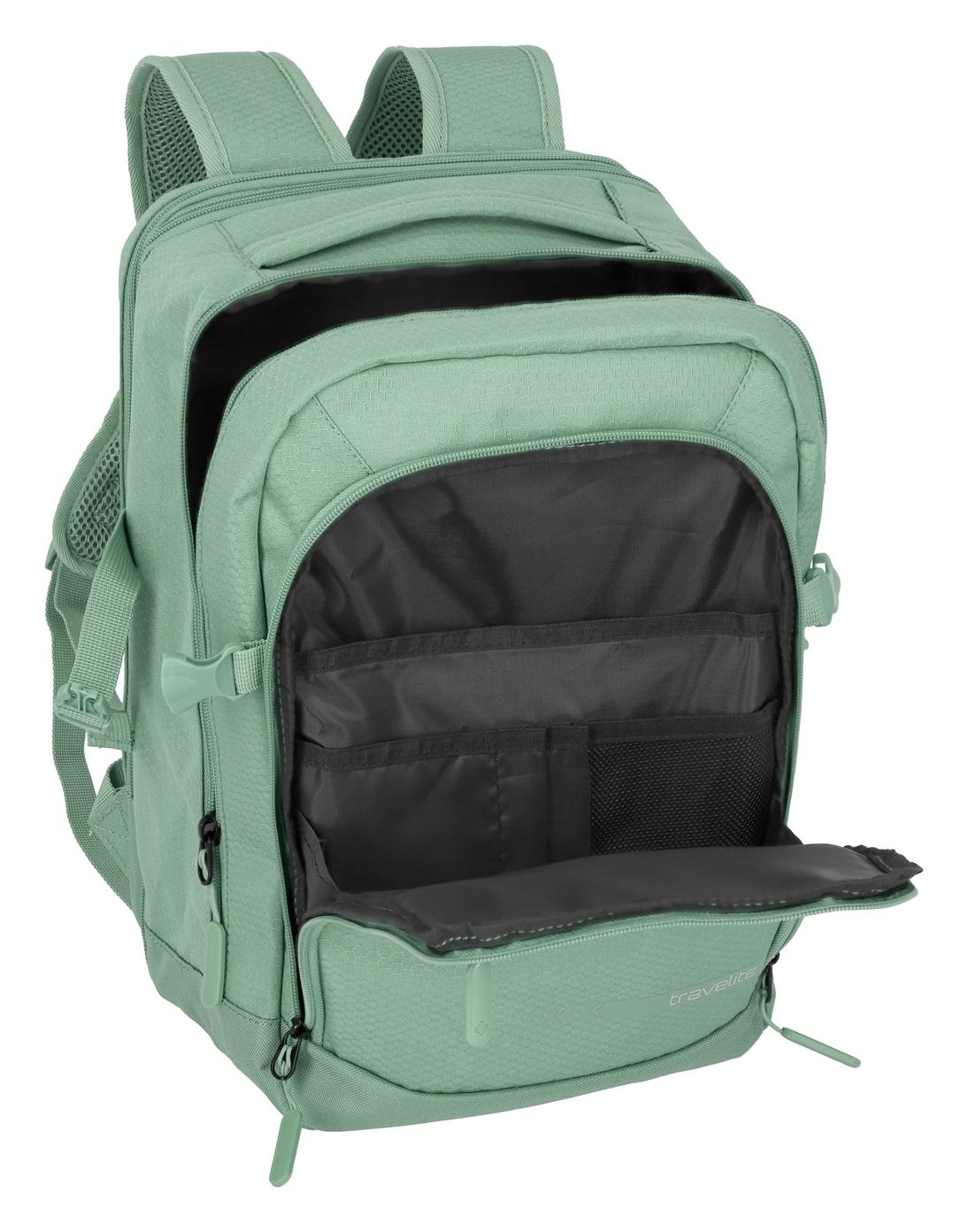 Batoh do letadla 40x20x25 Travelite Kick Off Cabin Backpack Sage - Obrázek 6