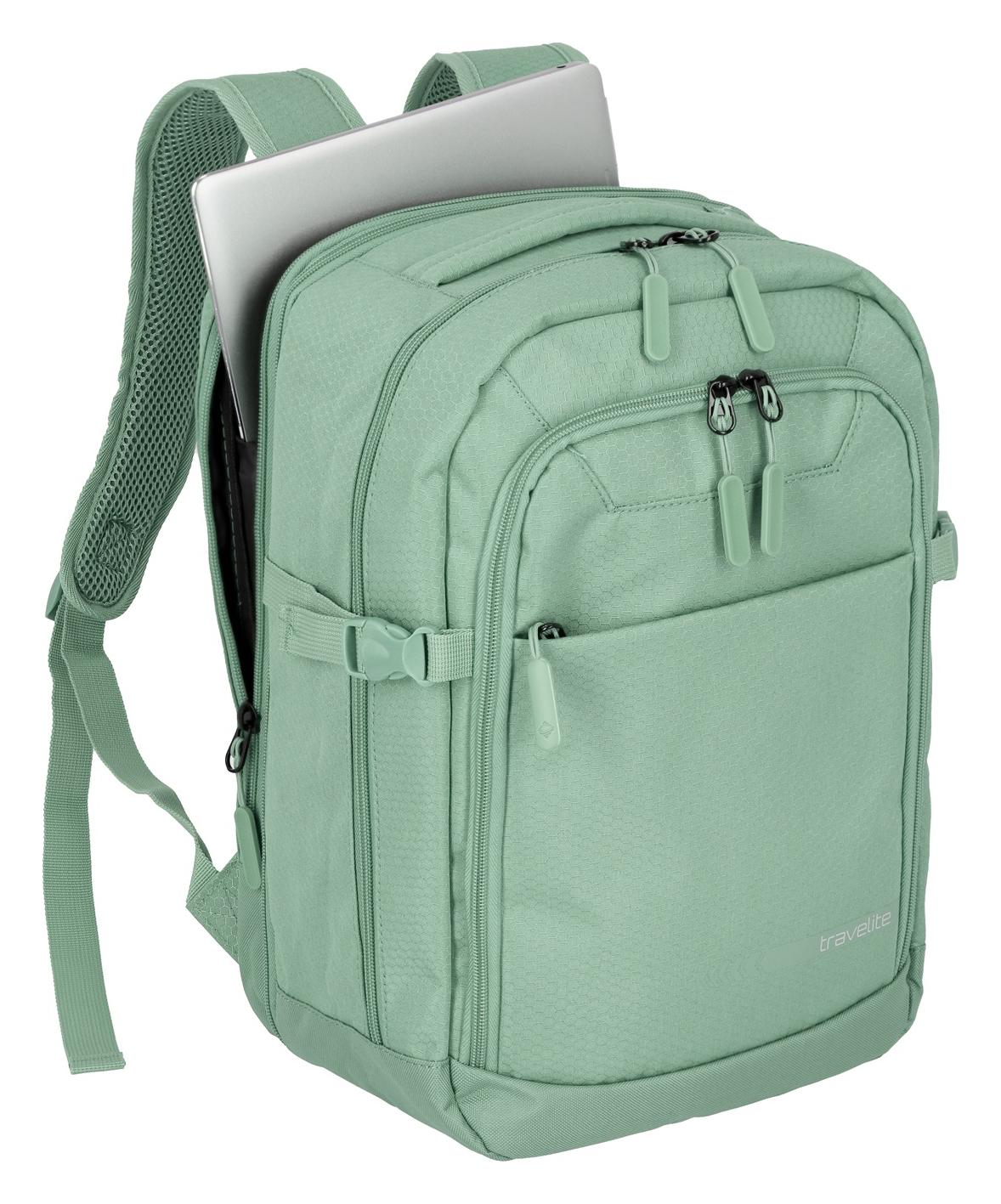 Batoh do letadla 40x20x25 Travelite Kick Off Cabin Backpack Sage - Obrázek 5