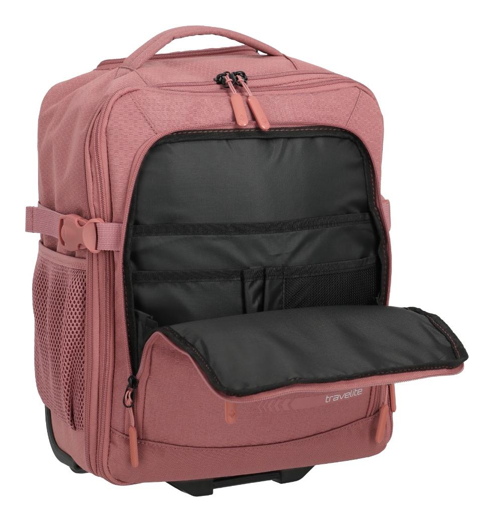 Cestovní batoh na kolečkách Travelite Kick Off Trolley Backpack Blush