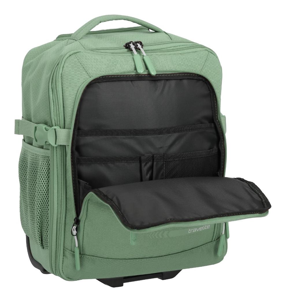 Cestovní batoh na kolečkách Travelite Kick Off Trolley Backpack Sage Green (obrázek 6)