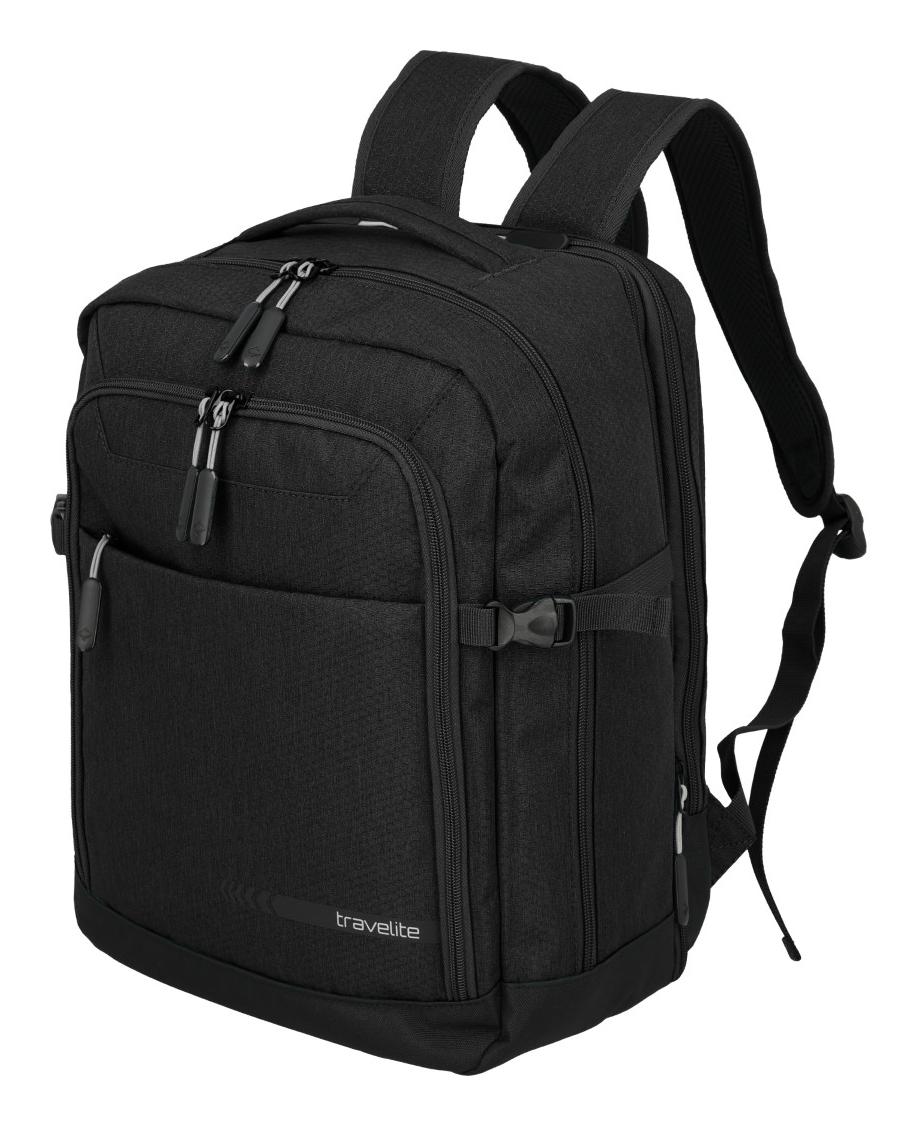 Batoh do letadla 40x30x20 Travelite Kick Off Backpack Cabin new Size Black