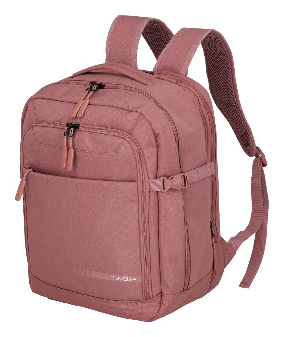Batoh do letadla 40x30x20 Travelite Kick Off Backpack Cabin new Size Rosé