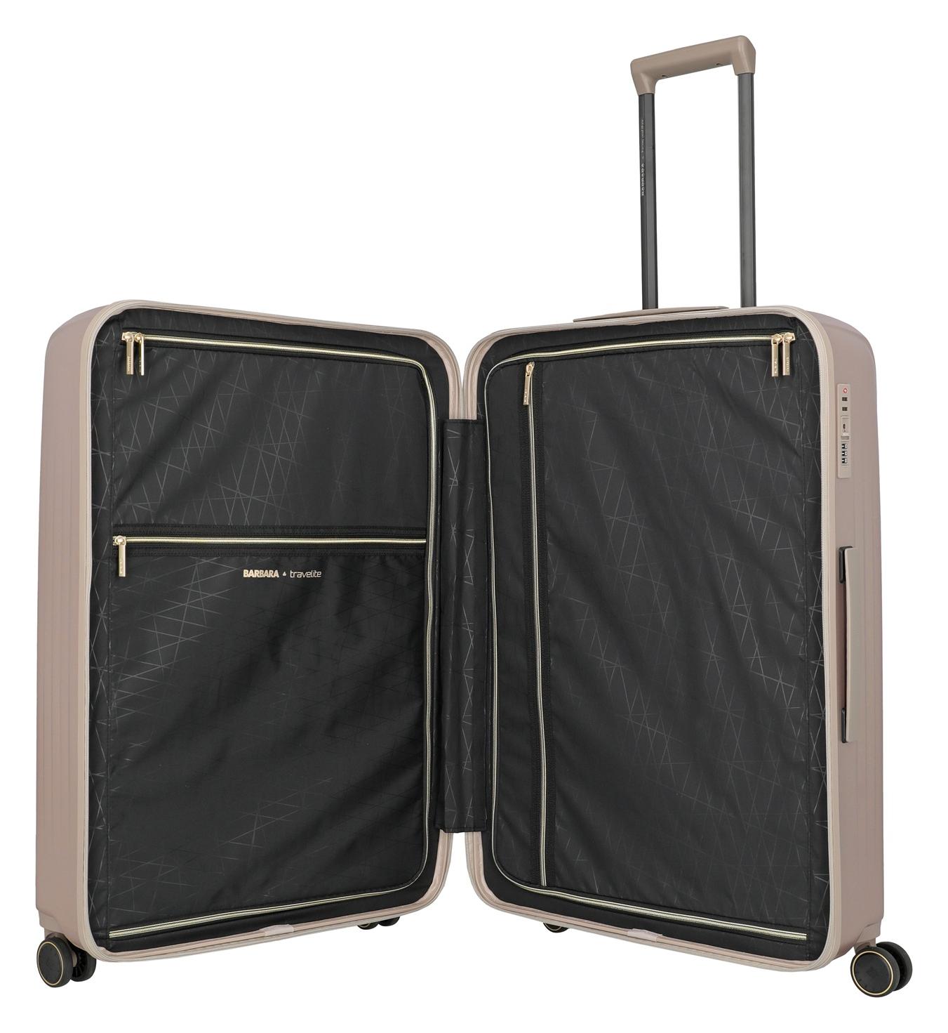 Velký skořepinový kufr na kolečkách Travelite BARBARA Novelty L Satin Nude - Obrázek 6