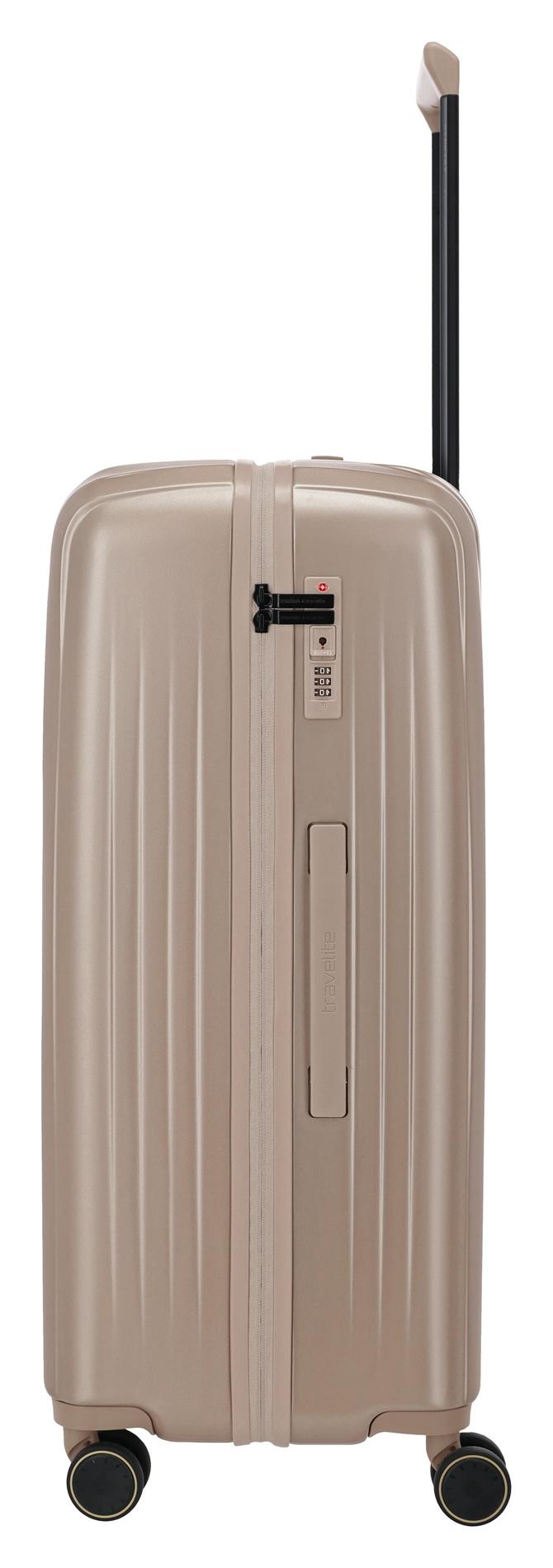 Velký skořepinový kufr na kolečkách Travelite BARBARA Novelty L Satin Nude - Obrázek 3