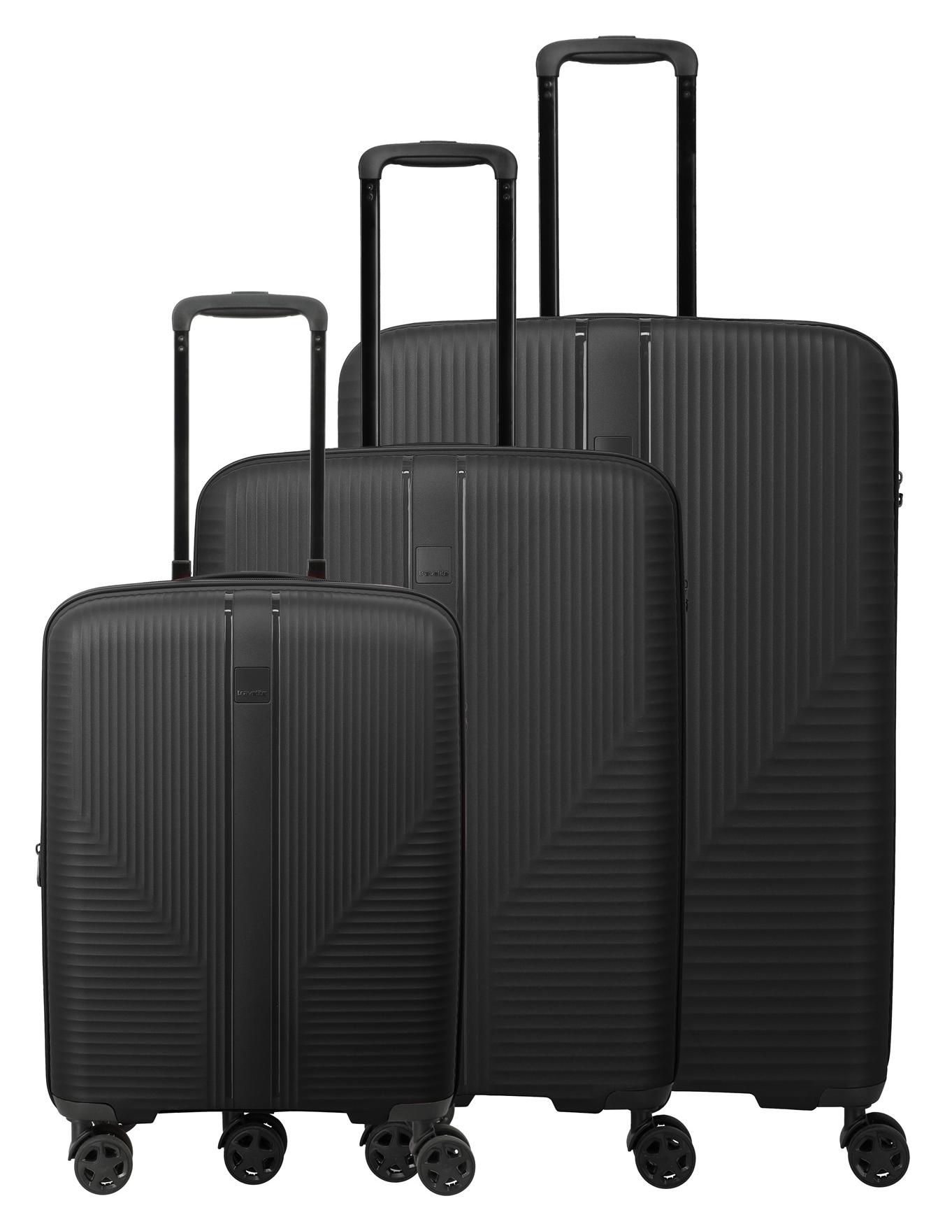 Sada cestovních kufrů Travelite Air Stripe S exp, M exp, L Black