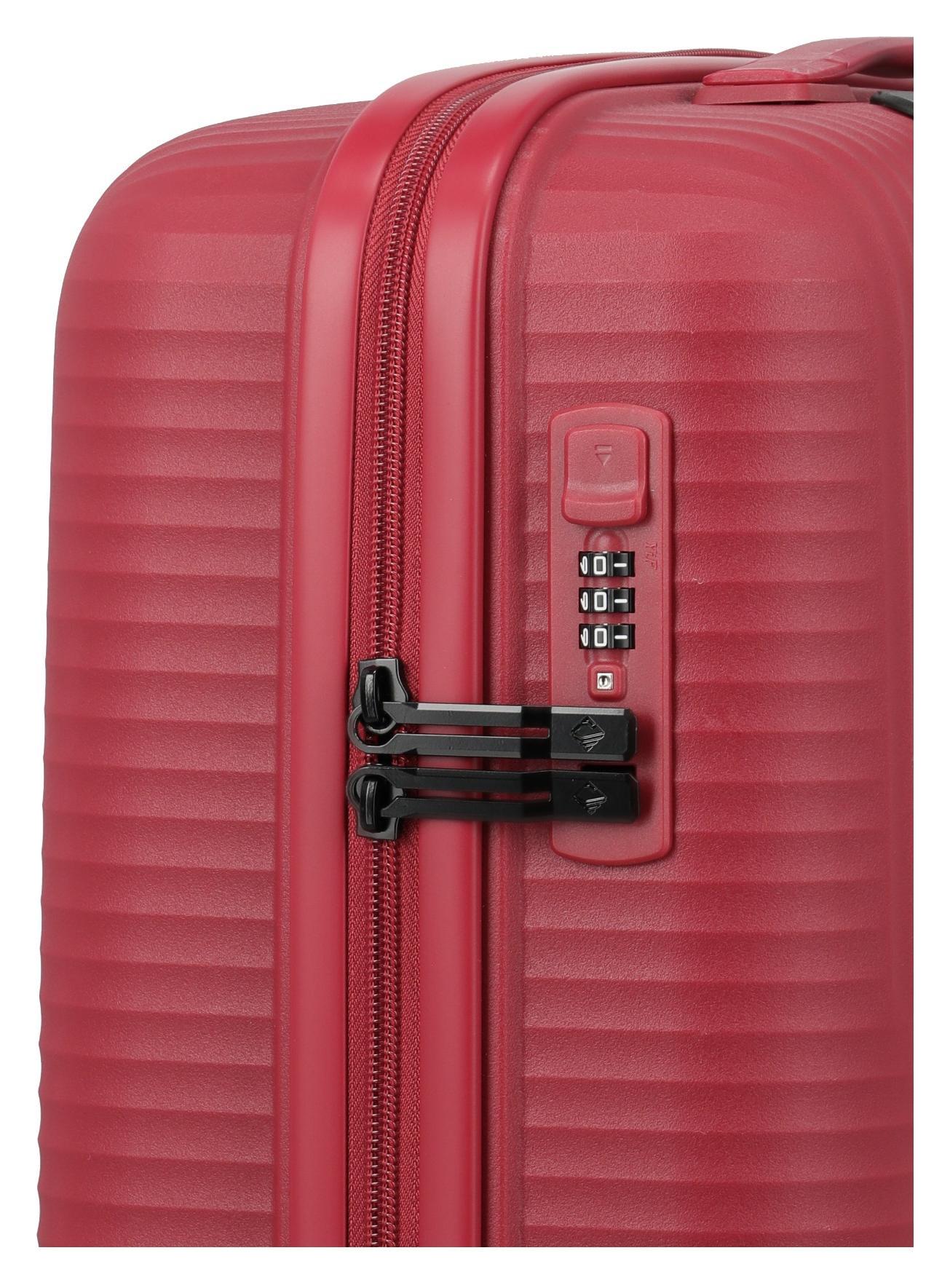 Palubní kufr Travelite Air Stripe S Slim Red