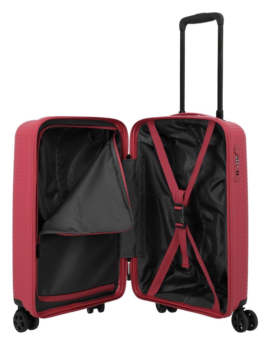 Palubní kufr Travelite Air Stripe S Slim Red
