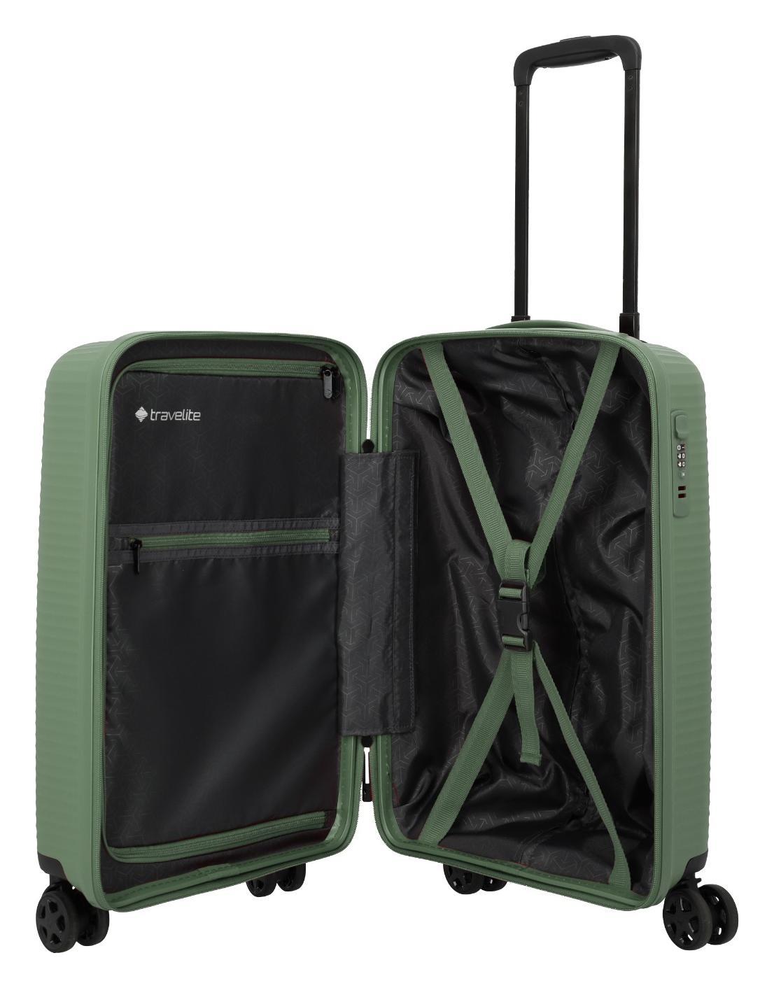 Sada cestovních kufrů Travelite Air Stripe S,M,L Slim Green (obrázek 4)