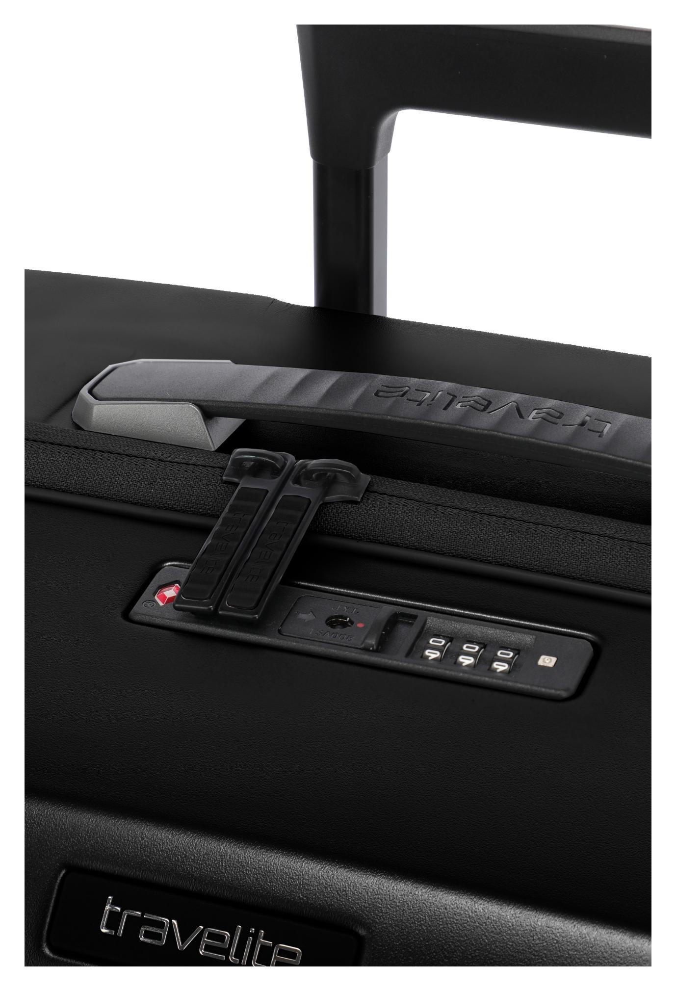 Střední skořepinový kufr Travelite Millennium M Black (obrázek 3)