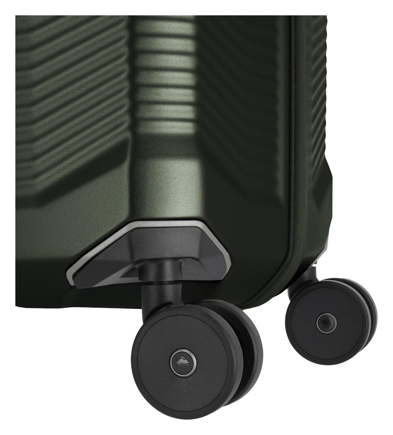 Střední skořepinový kufr Travelite Millennium M Pine Green