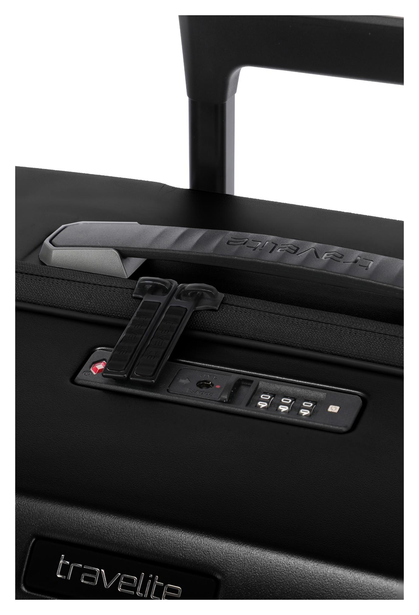 Velký skořepinový kufr Travelite Millennium L Black (obrázek 3)