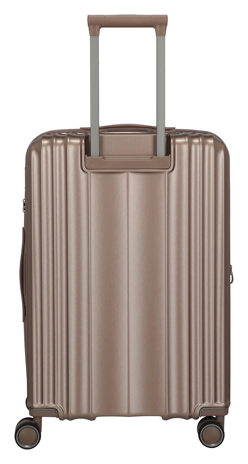 Střední skořepinový kufr na kolečkách Travelite Paros 4w M Cappuccino - Obrázek 4