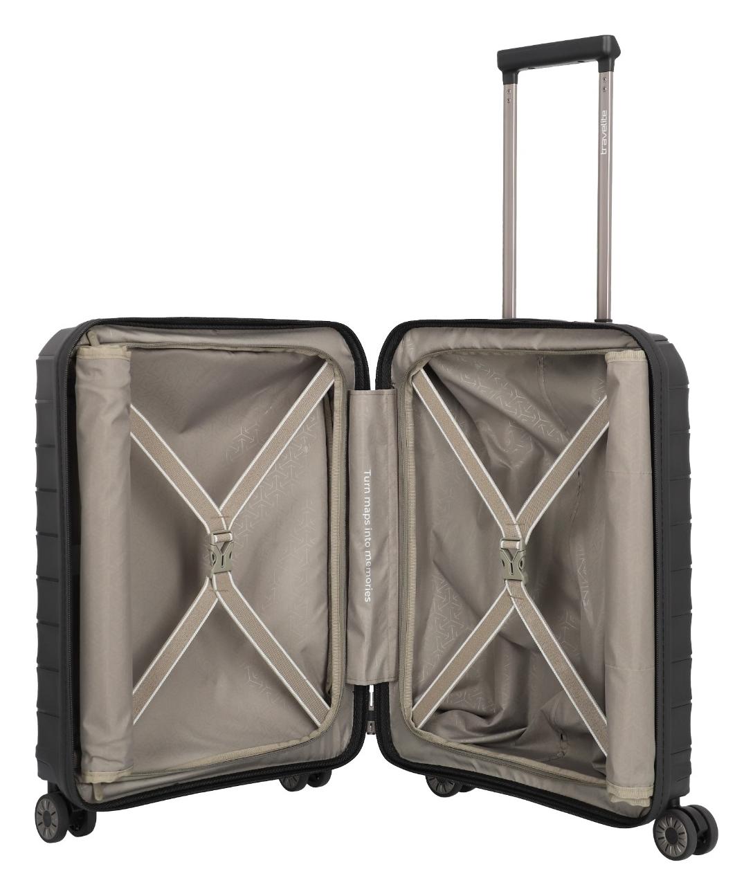 Sada cestovních kufrů Travelite Mooby S,M,L Front pocket Black (obrázek 4)