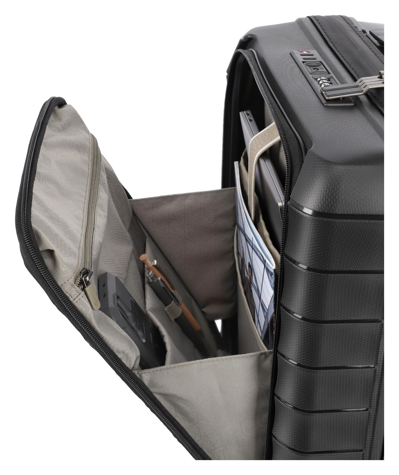 Sada cestovních kufrů Travelite Mooby S,M,L Front pocket Black (obrázek 6)