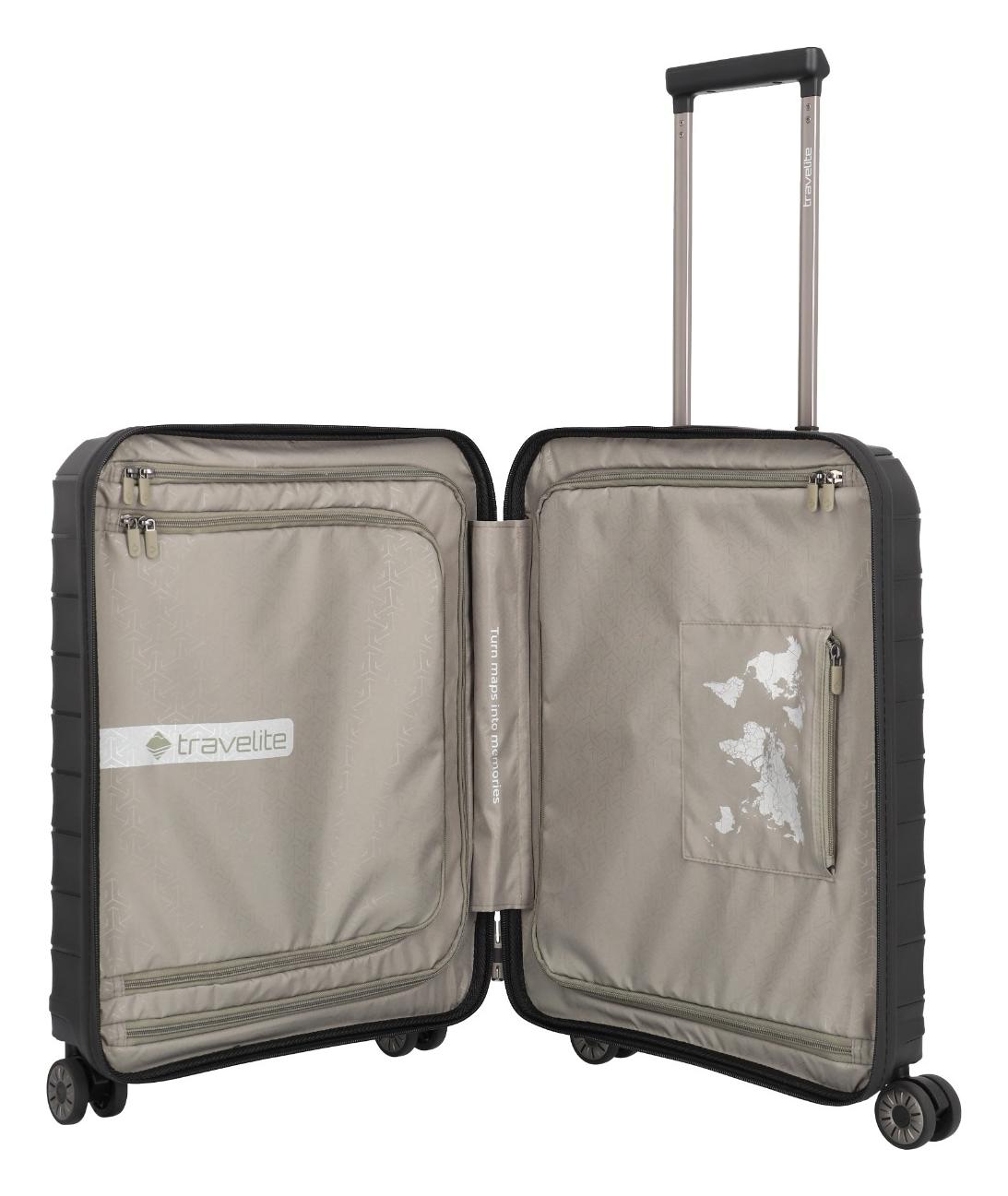 Sada cestovních kufrů Travelite Mooby S,M,L Front pocket Black (obrázek 3)