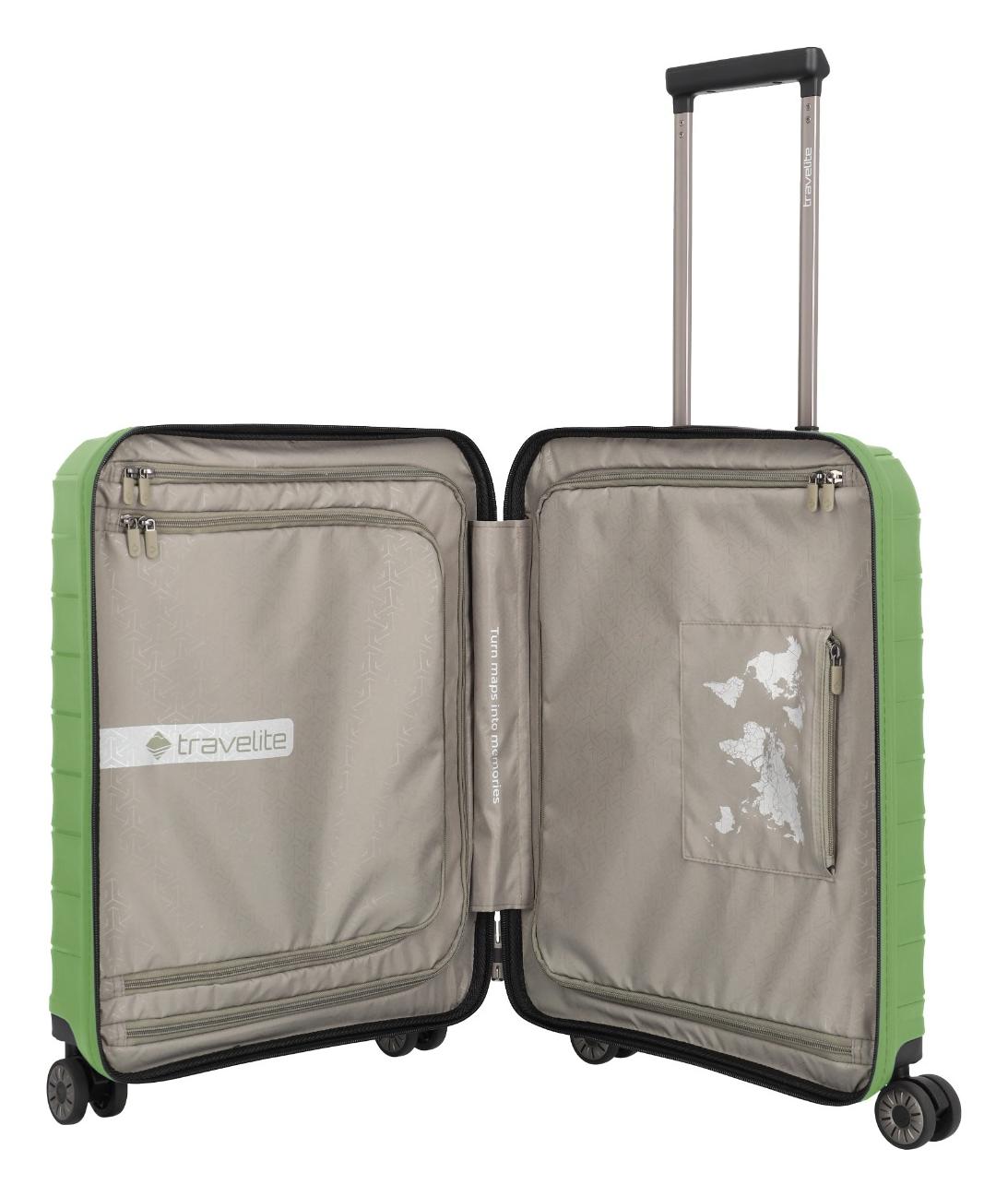 Sada cestovních kufrů Travelite Mooby S,M,L Front pocket Green (obrázek 3)