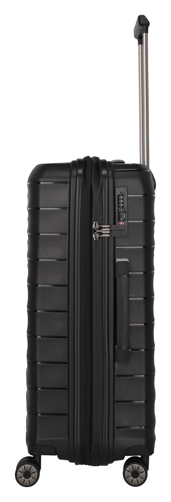 Střední cestovní kufr na kolečkách Travelite Mooby M Black