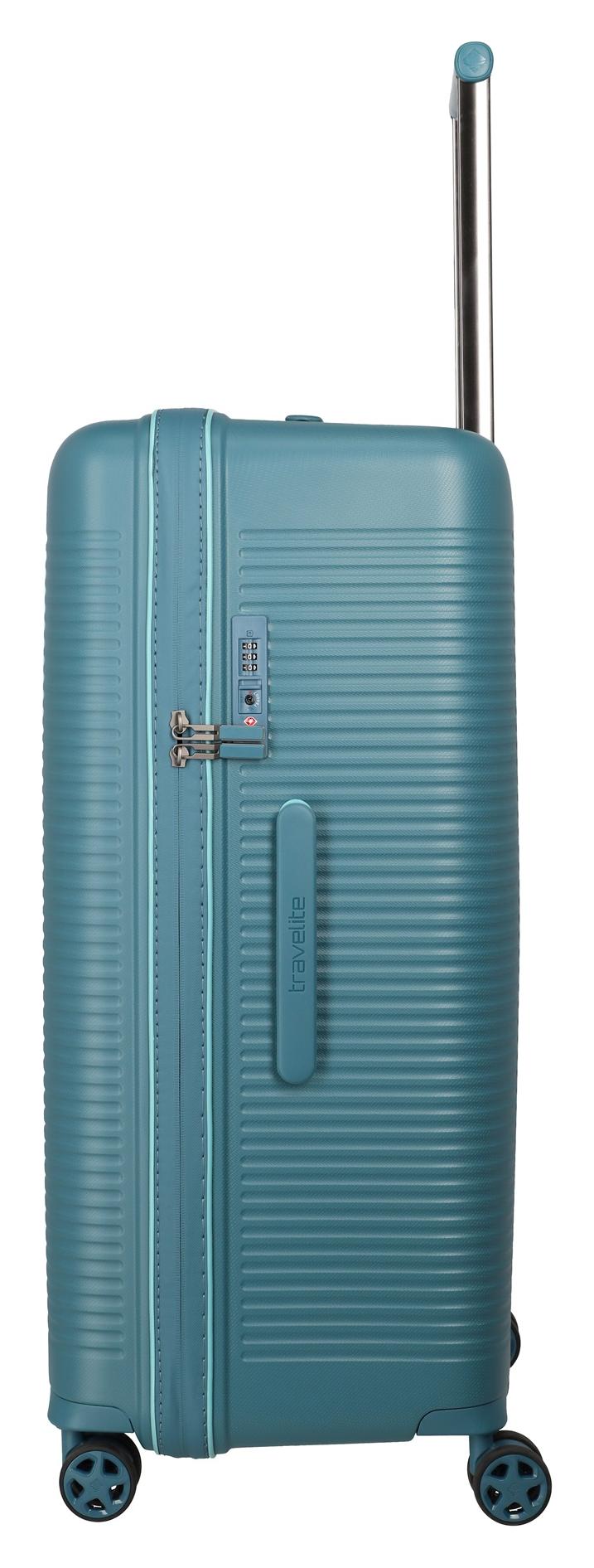 Velký skořepinový kufr Travelite Roomer Trunk L Aqua