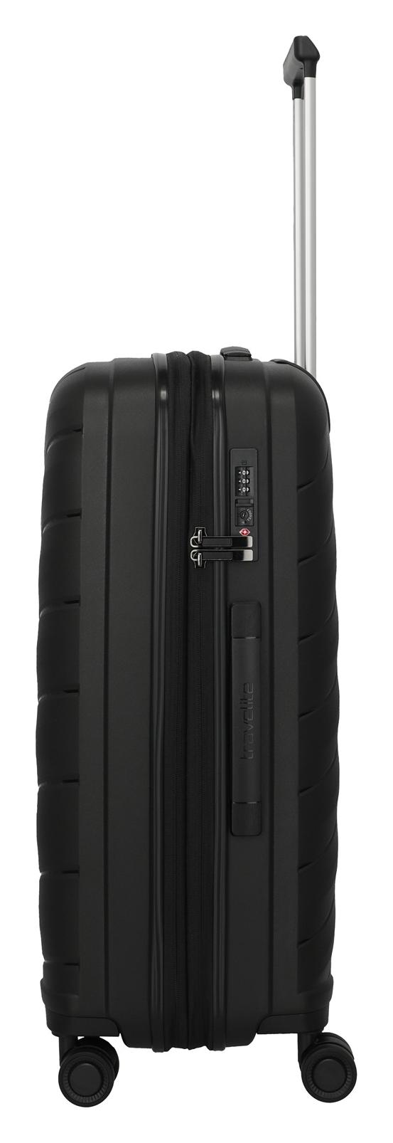 Střední skořepinový kufr na kolečkách Travelite Burano M Black - Obrázek 3