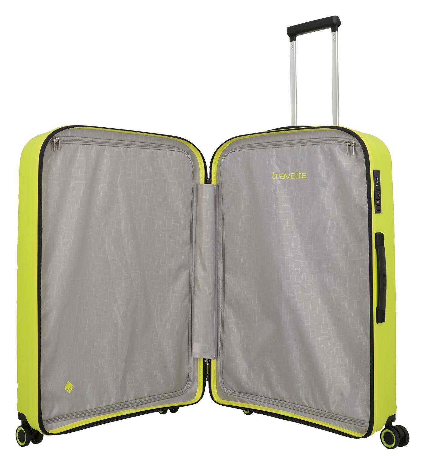 Velký skořepinový kufr na kolečkách Travelite Burano L Apple green - Obrázek 6