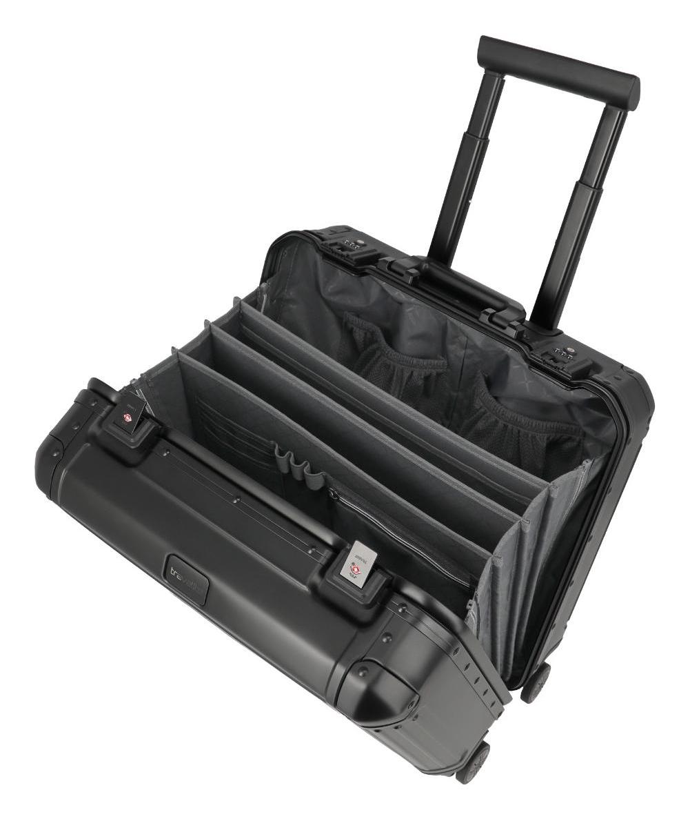 Palubní kufr na notebook Travelite Next Business wheeler 4w Black (obrázek 3)