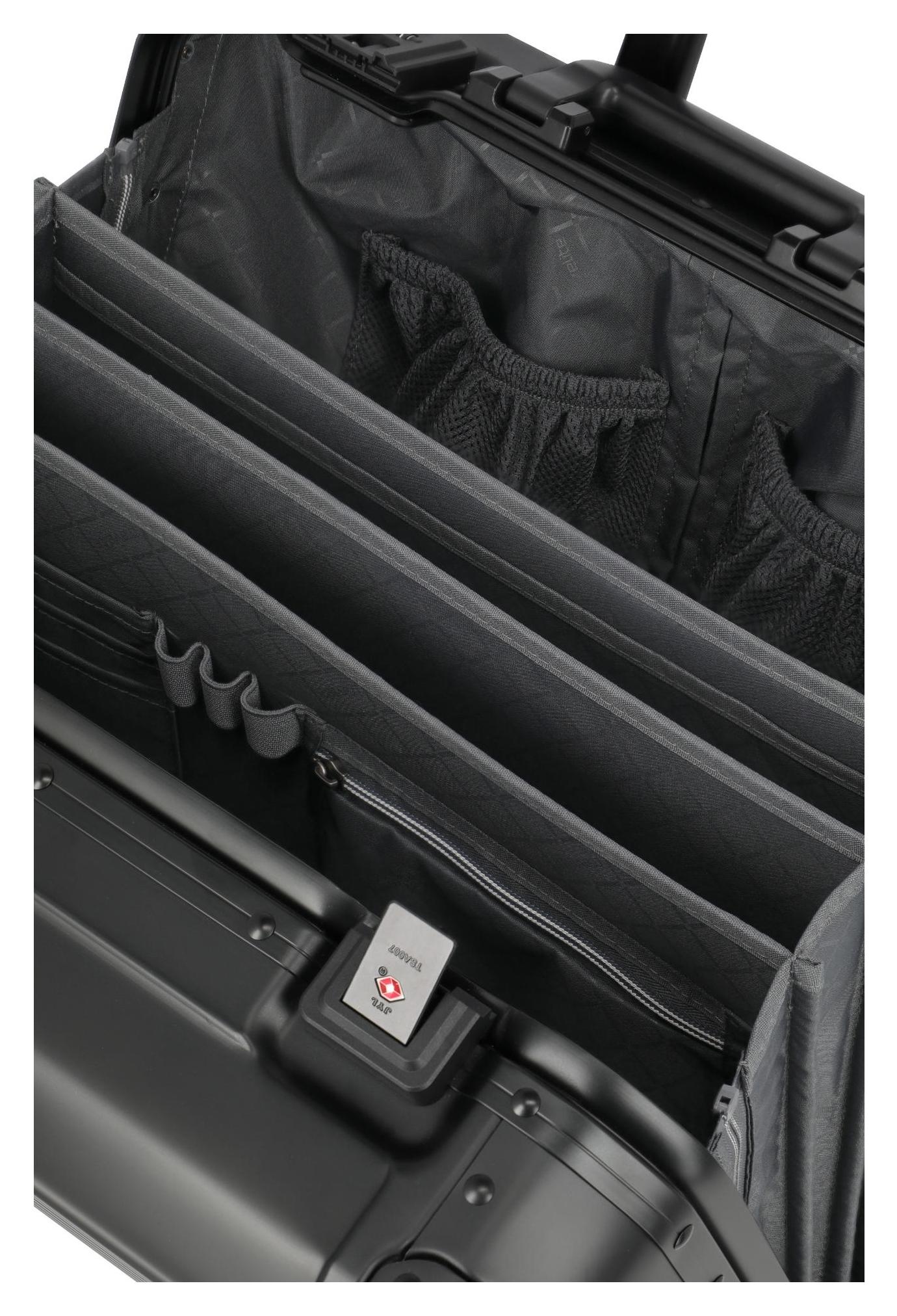 Palubní kufr na notebook Travelite Next Business wheeler 4w Black (obrázek 4)