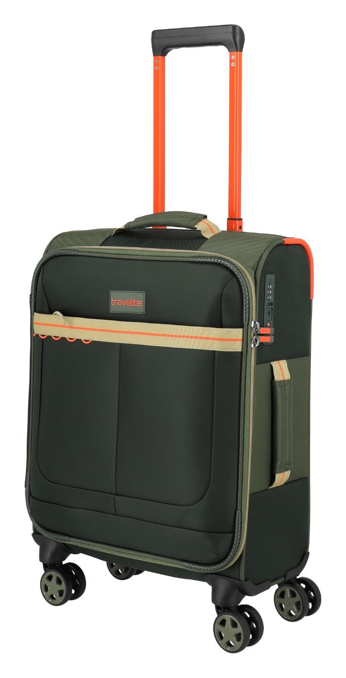 Textilní palubní kufr Travelite Color Craze S Olive
