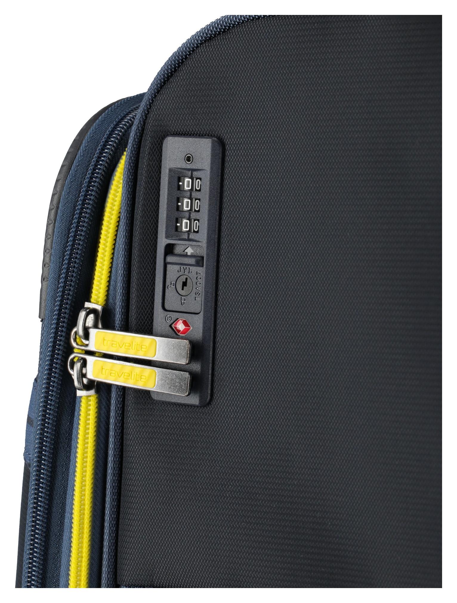 Střední textilní kufr Travelite Color Craze M Navy - Obrázek 3