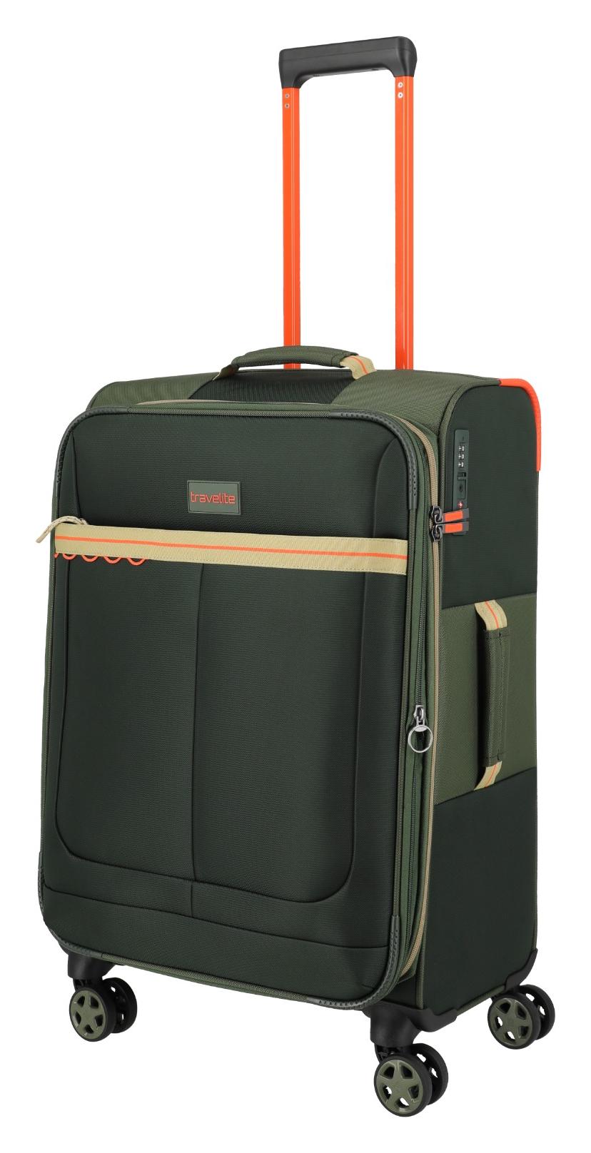 Střední textilní kufr Travelite Color Craze M Olive (obrázek 6)