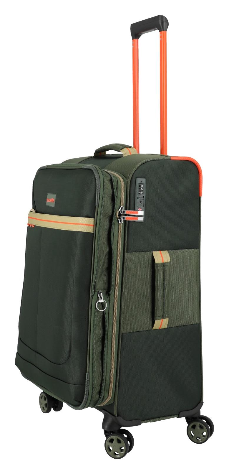 Střední textilní kufr Travelite Color Craze M Olive (obrázek 5)